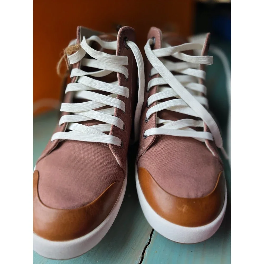 Kodiak Georgian Mid Cut Sneakers Women’s 9.5 Canvas Leather Lace Up Casual Shoes
